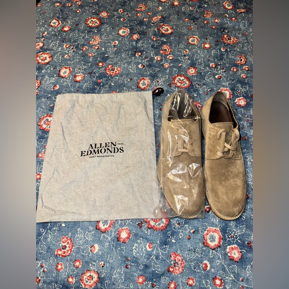 SOLD New Allen Edmonds Southside Oxford Suede Men’s Sz 11.5
